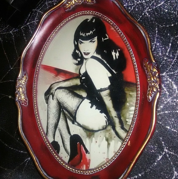 Other - Bettie Page in ornate frame